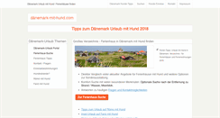 Desktop Screenshot of daenemark-mit-hund.com