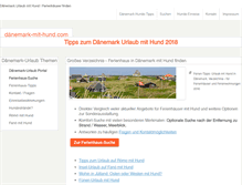 Tablet Screenshot of daenemark-mit-hund.com